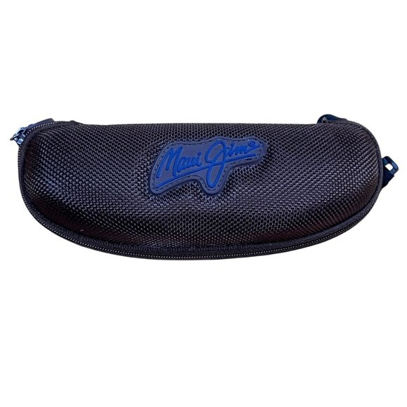 Maui Jim Hard Shell Zippered Clamshell Sunglass Case With Carabiner Clip Brown - Picture 1 of 6